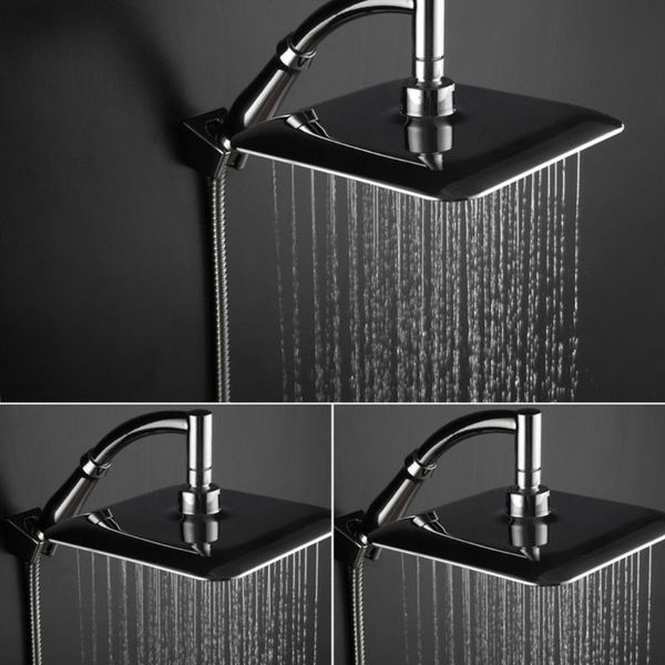 

bathroom shower sets 11ua rainfall head square massage fixed showerheads bath waterfall full body coverage easy to clean