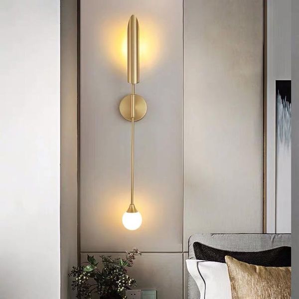 

wall lamp creative personality aisle staircase metal background post-modern nordic living room bedroom bedside