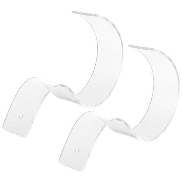 

hooks & rails 2pcs acrylic storage holder transparent belt display stand closet organizer for home