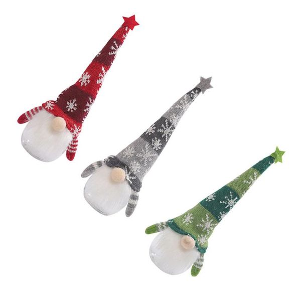 

christmas decorations 3pcs santa gnome doll candy jar container deskbox