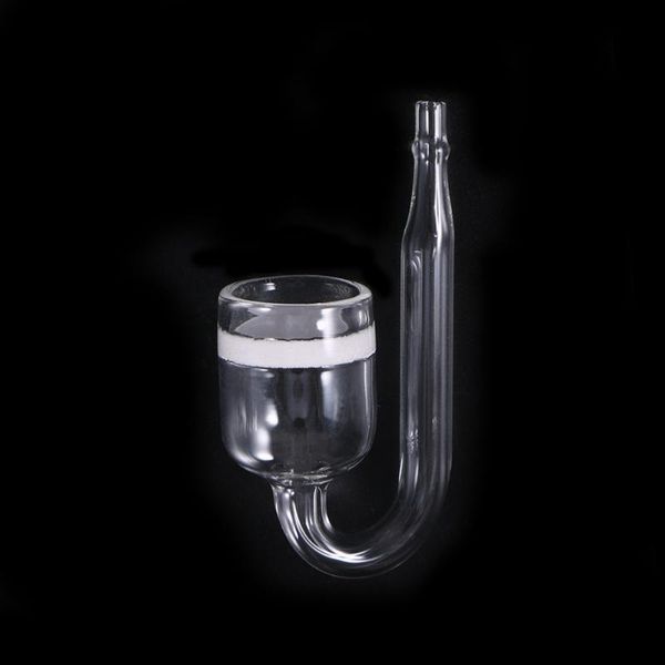

aquariums 2pcs practical co2 u shape refiner refining glass tube connector for aquarium fish tank white