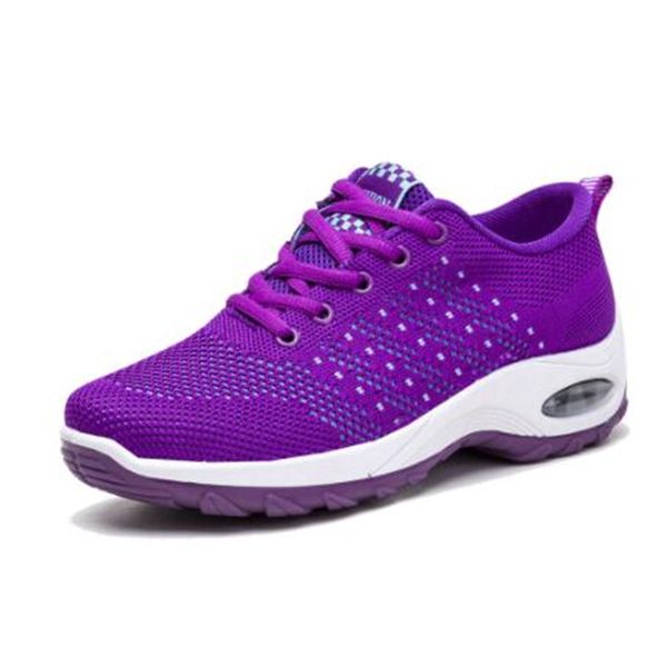 

22 lightweight and breathable sports shoes spring new fashion air cushion flying woven lace-up womens shoes comfortable all-match sneakers