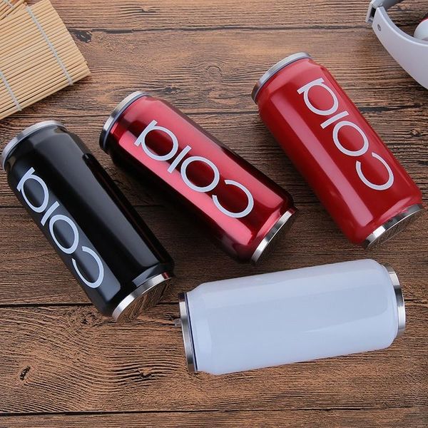 

water bottles creative 304 stainless steel vacuum flask, double-layer cola can, outdoor portable handy cup, customizable logo
