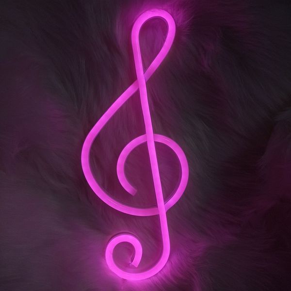 

wholesale 5v super bright 2835 music led neon sign pink/blue/white colors holiday decoration bars indoor decora
