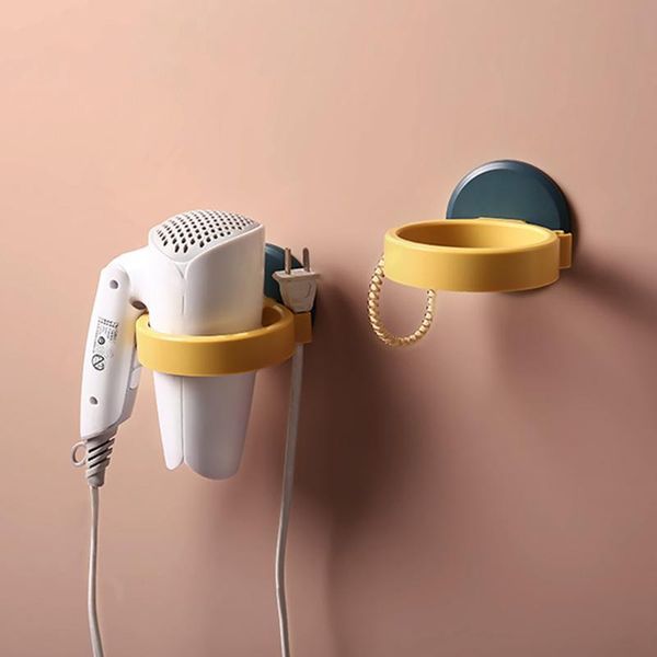 

bathroom storage & organization hair dryer holder wall mounted rack