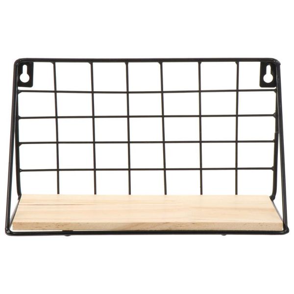 

hooks & rails 1pc multifunction metal wall rack home storage decorative (small)