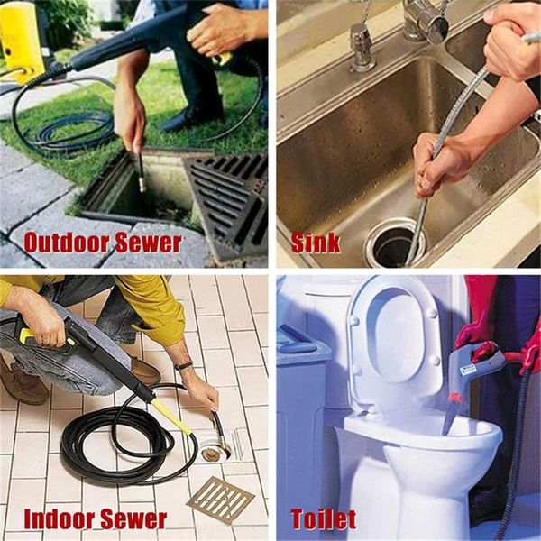 

sewer line drain jetter kit for trigger gun wand pump pressure washer 5800psi watering equipments