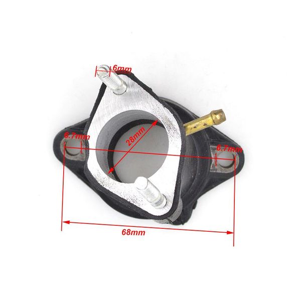

motorcycle carburetor intake manifold pipe joint for qj125 qj 125 125cc euro 2 engine parts replacement spare fuel system