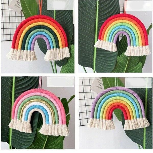 

nordic style room rainbow wall hanging decoration scandinavian girl kids accessories home decor decorative objects & figurines