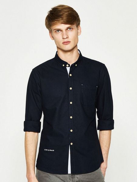

men pocket patched button up shirt y7b6#, White;black