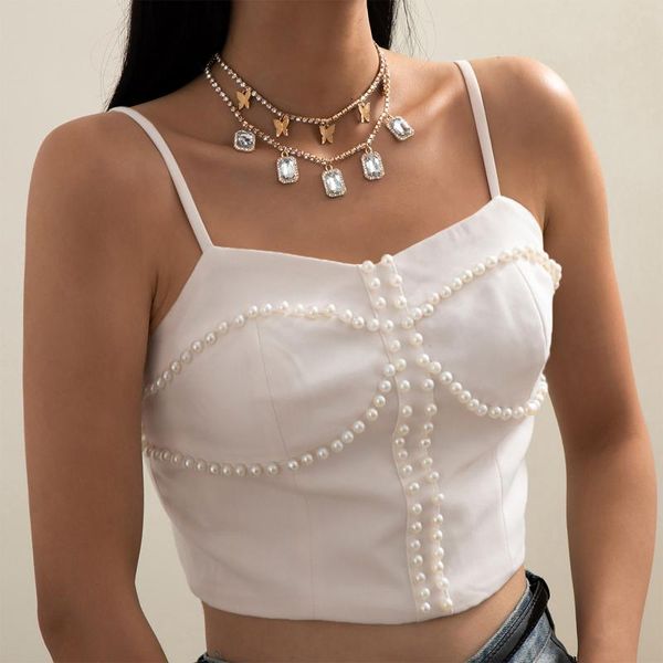 

pendant necklaces all-match fashion necklace girl party temperament beautiful set accessories for aesthetic gifts, Silver