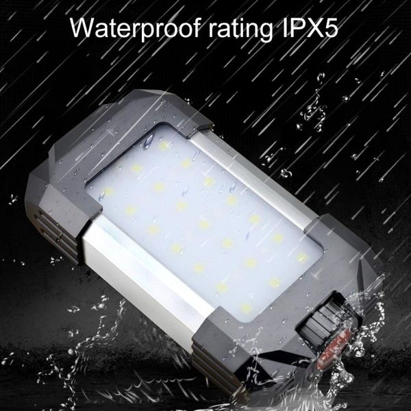 

portable lanterns 6000mah led camping tent light emergency camp lights usb waterproof 30 leds work lamp spotlights searchlight