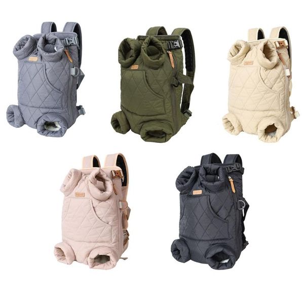 

backpack dog carrier legs out front-facing pet cat travel bag hands-for outdoor