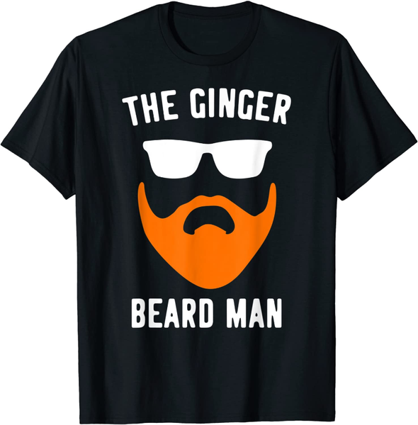 

men's t-shirts mens ginger beard man funny redhead irish bearded men gift t-shirt, White;black