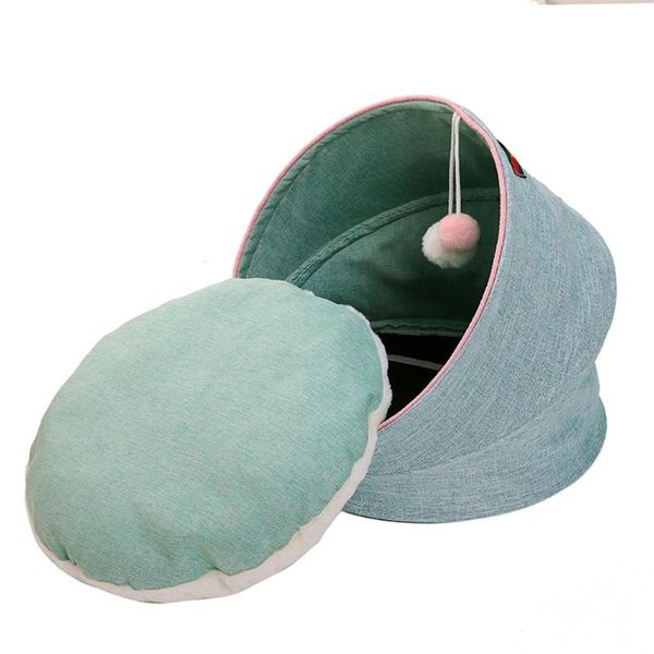 

cat beds & furniture pet bed for cats dogs with cushion soft nest kennel cave house sleeping bag mat pad tent pets winter warm cozy
