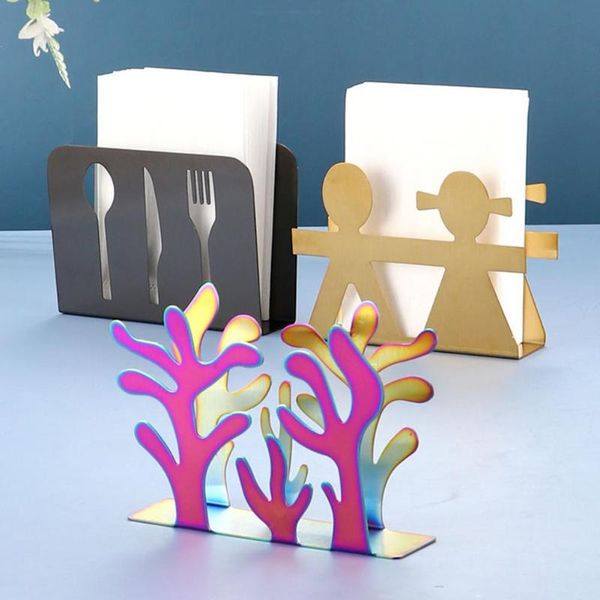 

napkin rings stainless steel holder multi-purpose fashion tree shape organizer rack small human for restaurant