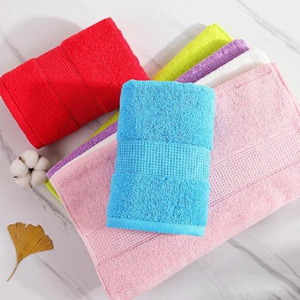 

towel 1pcs pure color absorbent ultra-fine fiber towels cleaning polyester hair 35x76cm