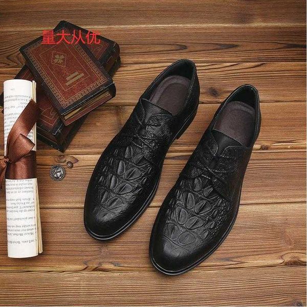 

special price men's leather sho with grain upper busins casual youth trendy