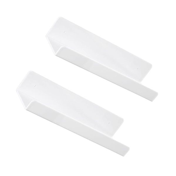

hooks & rails 2pcs acrylic storage shelves wall mounted racks household holders