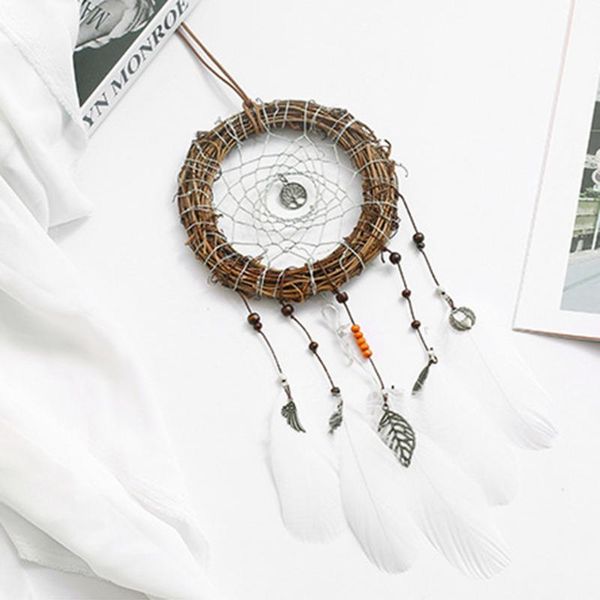

feather pendant decoration ornament diy handmade dream catcher material kit car wind chimes decor decorative objects & figurines