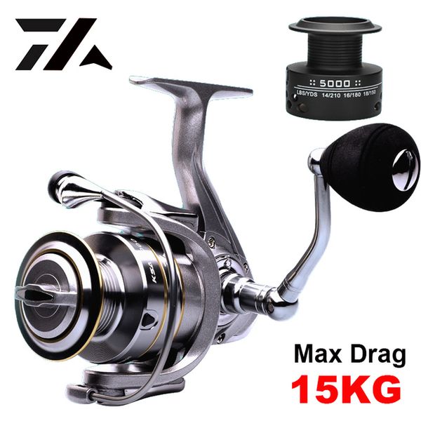 

Sports & Entertainment High Quality 14 1 BB Double Spool Fishing Reel 5.5:1 Gear Ratio High Speed Spinning Reel Carp Fishing Reels