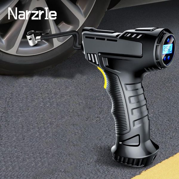 

car air pump 120w wireless inflatable portable rechargeable compressor digital automatic tire inflator equipment