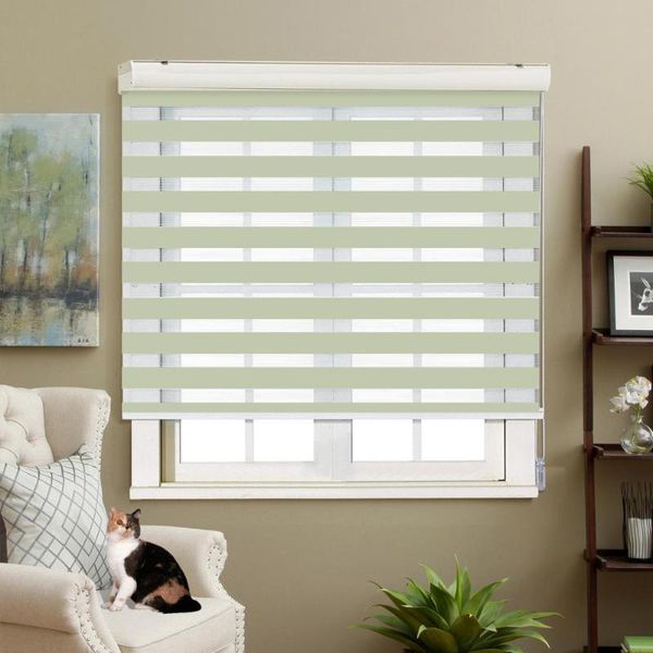 

blinds adjustable sunlight home beige valance dual roller zebra customized
