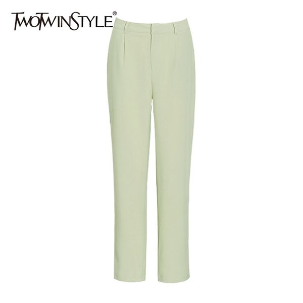 

loose straight wide leg pants for women high waist casual solid trousers female fashion style autumn 210521, Black;white