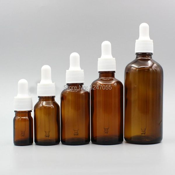

storage bottles & jars 5ml10ml15ml20ml30ml50ml100ml amer diy essential oil dropper vials, glass essence bottle pipettes, makeup tools