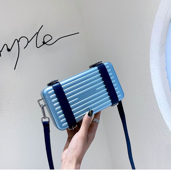 

2021 latest bag 2drca295ywt_h31e women's black and personal handbags aluminum grain calfskin clutch and shoulder messenger bag