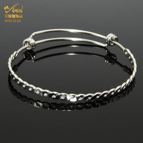 

bangle aniid fashion cuff bracelets women stainless steel bangles charm jewelry luxury men silver color handmade adjustable gifts, Black