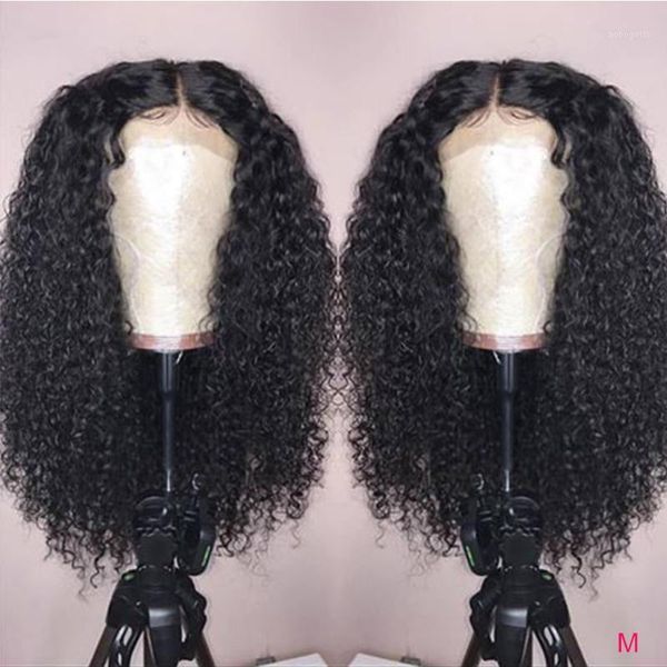 

superfetct hair 13x4 lace front wig curly human brazilian wigs remy bob wigs1, Black;brown
