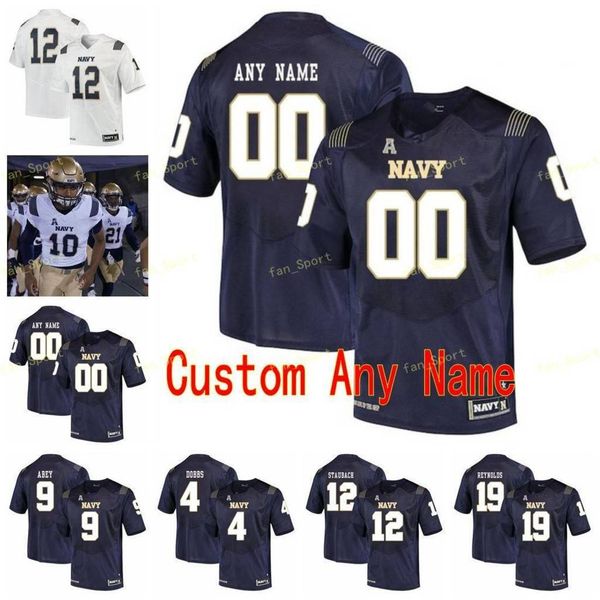 

ncaa college jerseys midshipmen 27 joe bellino 3 mychal cooper 30 napoleon mccallum 32 isaac ruoss custom football stitched, Black
