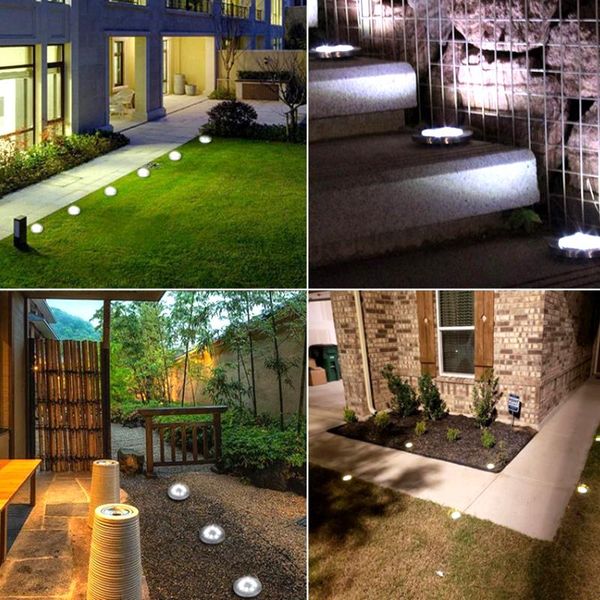 

lawn lamps 16 leds ground light solar powered garden landscape lamp buried outdoor road stairs decking with sensor