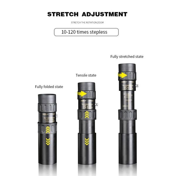 

telescope & binoculars monocular nikula 10-30x25 zoom high power pocket hunting optical prism range tripod