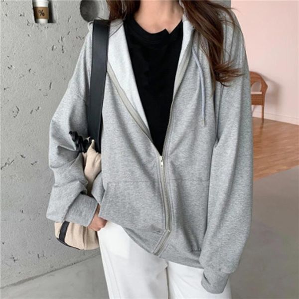 

women's jackets zip up sweatshirt winter jacket clothes oversize hoodies women plus size vintage comfortable pockets long sleeve pullov, Black;brown