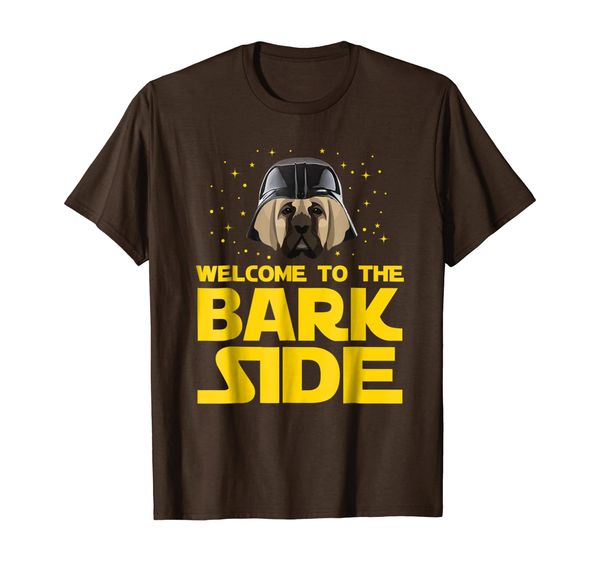 

welcome to the bark side of mastiff funny t shirt gifts, White;black