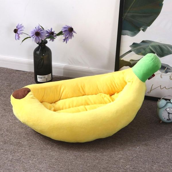 

pet products washable cartoon banana dog kennel cat teddy bear small and medium dogs available in four seasons kennels & pens