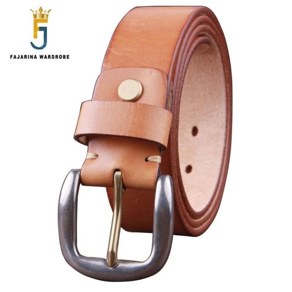 

men's luxury retro genuine mens stainless steel pin buckle belts for men casual cow leather 3.8cm wide belt n17fj217, Black;brown