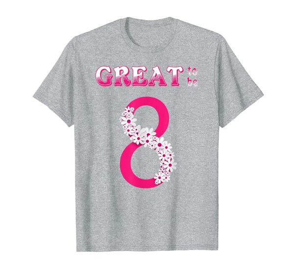 

lds mormon baptism shirt - great to be 8 pink t-shirt, White;black