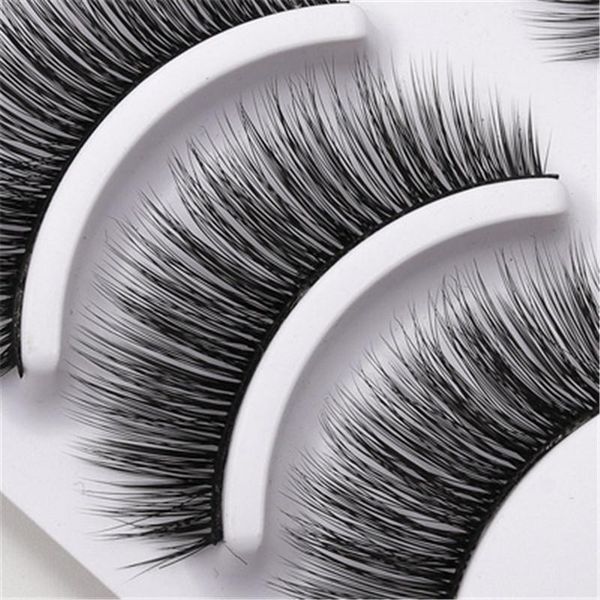 

false eyelashes 10pairs 3d multilayer lashes natural long handmade reusable extension for makeup
