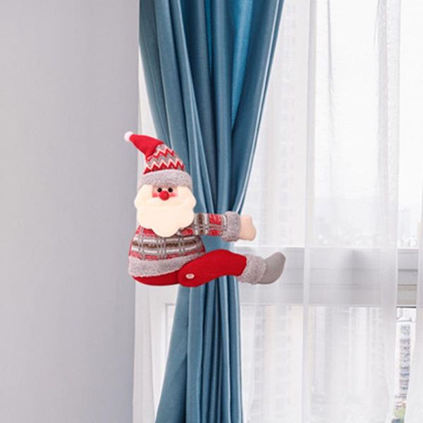 

other home decor christmas cartoon santa claus snowman elk curtain tieback buckle holder bedroom hook fastener clamp