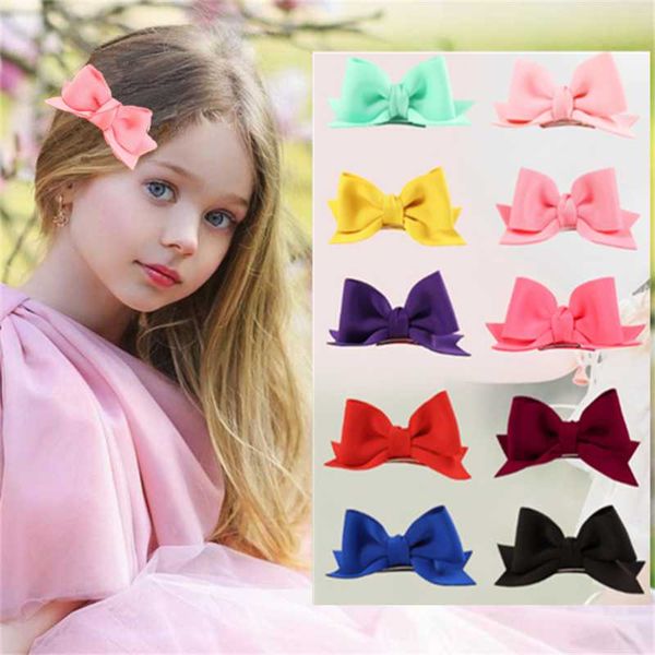 

hair accessories 10pcs/lot three-dimensional bows girls headwear soft clip for hairpins diy children festival gift, Slivery;white