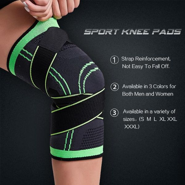 

elbow & knee pads 1pc sports men's compression elastic support fitness equipment basketball volleyball bracket protectors, Black;gray