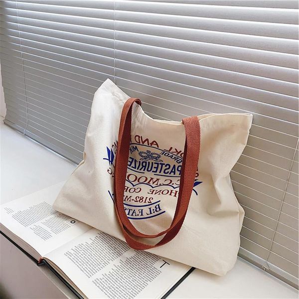 

duchess bag shoulder and female large-capacity literature canvas large student college art class summer shopping tote simple spxcd