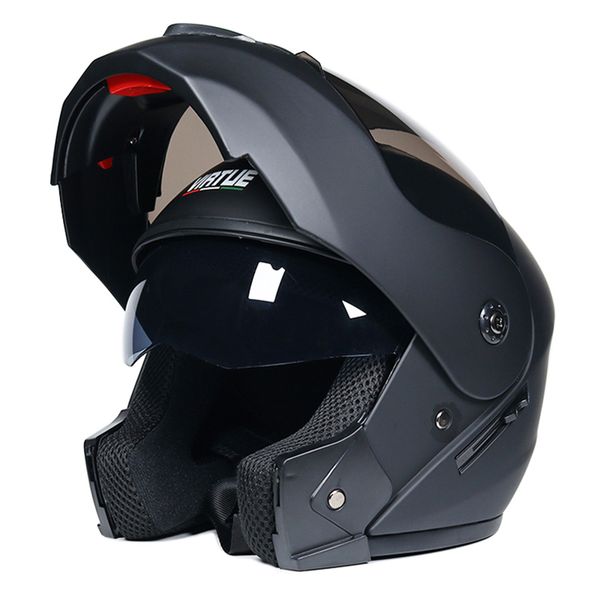 

casco moto motorcycle double visor helmet woman flip up s motorbike man s full face knight