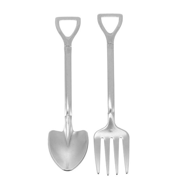

spoons 2pcs stainless steel fork premium tableware spoon for kitchen home