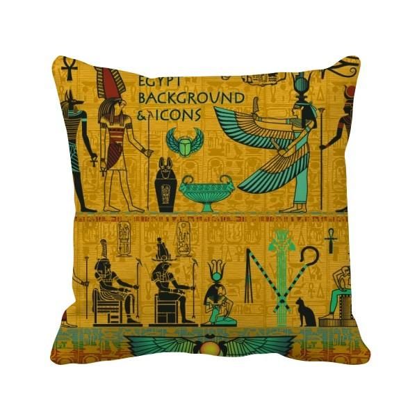 

pillow ancient egypt pharaoh art pattern throw square cover