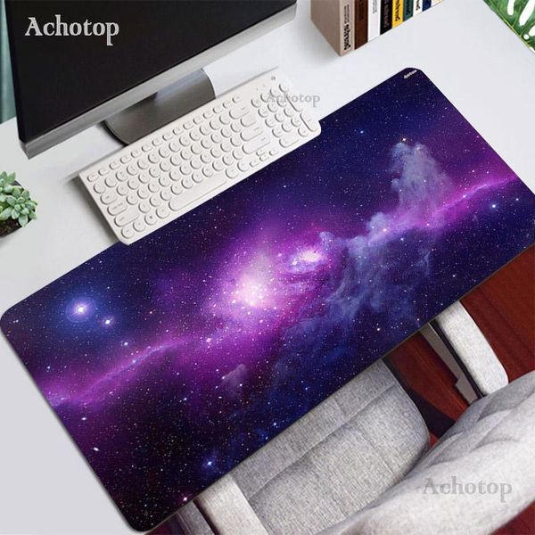 

mouse pads & wrist rests large sizes space custom pad mat anime gaming mousepad xl game blue purple cloud personalized for cs go