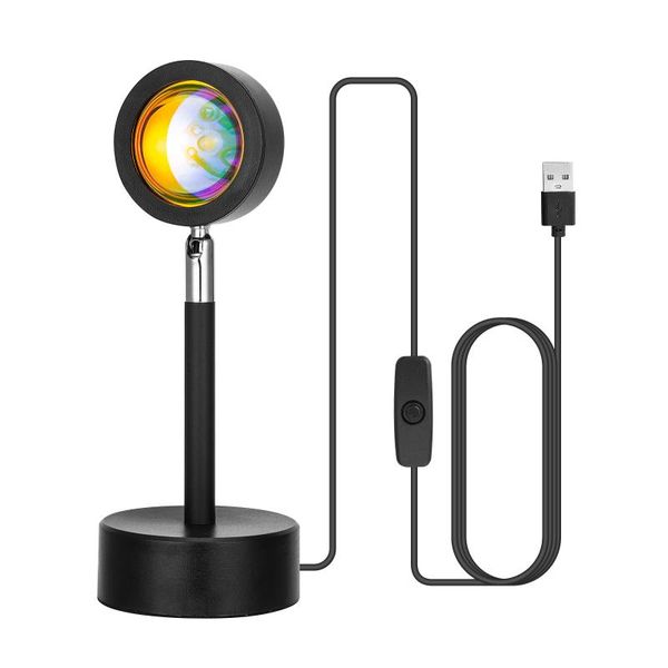 

bulbs projector light usb charging 180 degree adjustable for study bedroom